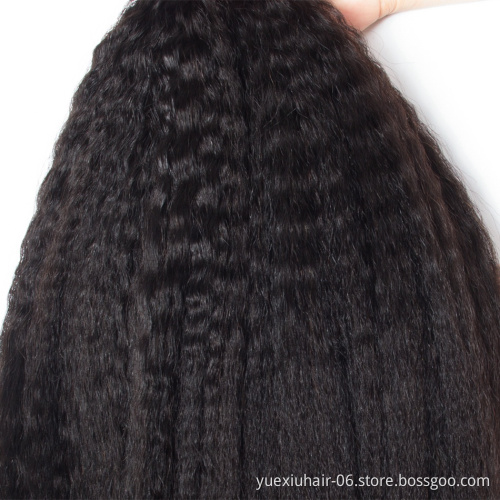 Good Quality Indian Hair Weaving Yaki Kinky Straight Curly Hair Wholesale Cuticle Alinged Virgin Hair Bundles